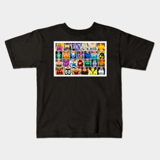 ABC's of Superheroines Kids T-Shirt